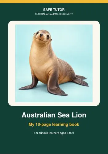 Cover of the Australian Sea Lion book