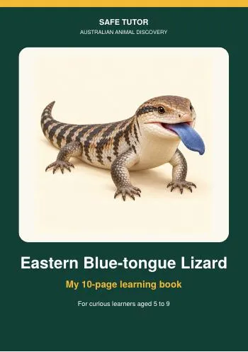 Cover of the Eastern Blue-tongue Lizard book